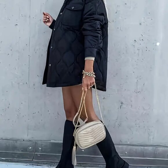 Black button down jacket - NWOT - Picture 5 of 5